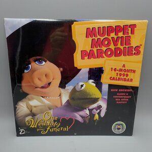 1999 Miss Piggy Kermit Muppets Movie Parody Wall Calendar NEW SEALED 2027